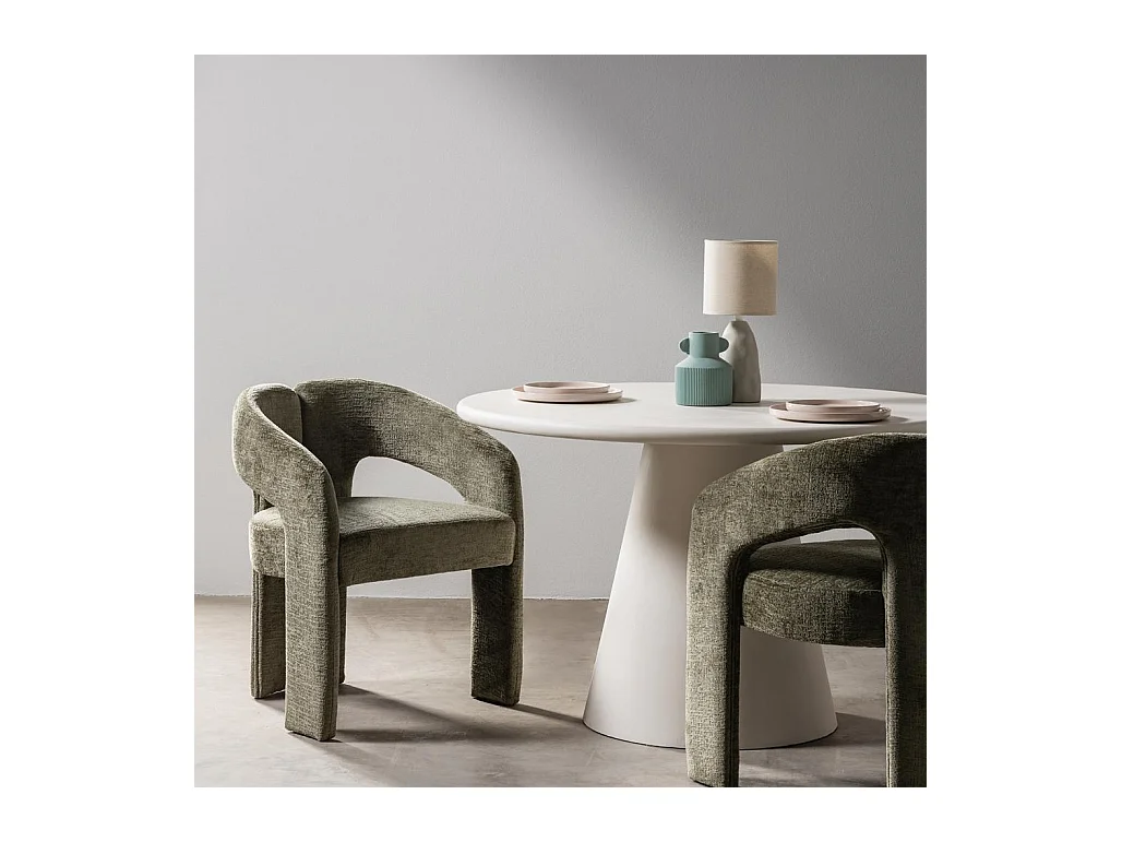 Sedia imbottita 62x56x77 cm verde Joel