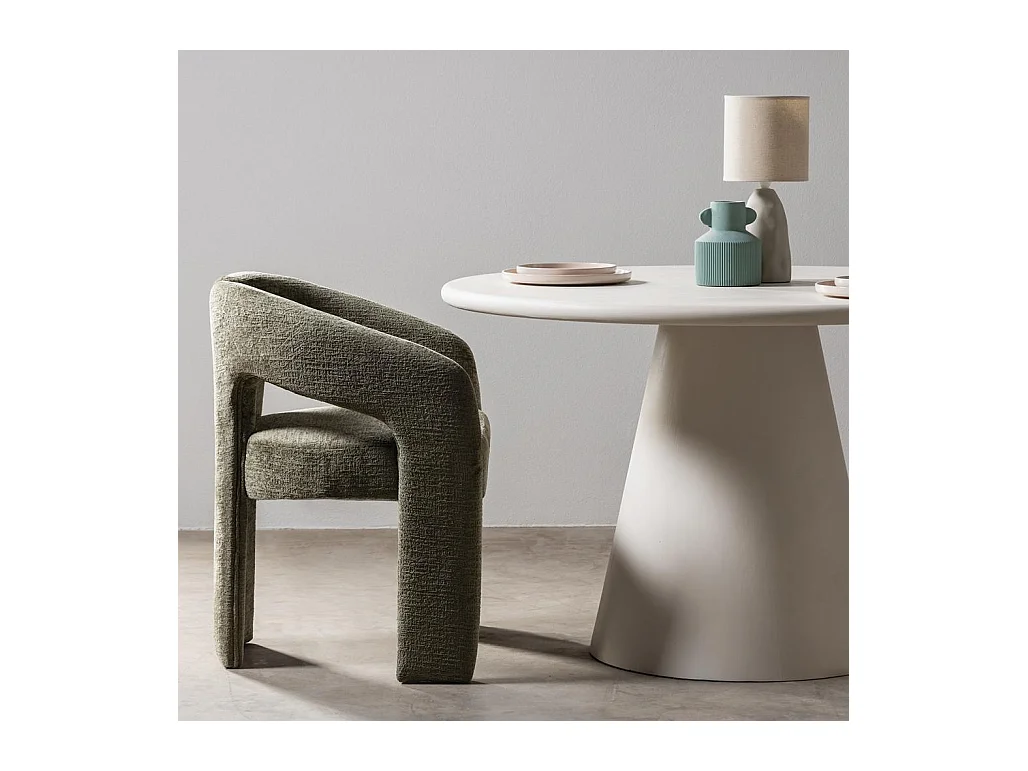 Sedia imbottita 62x56x77 cm verde Joel