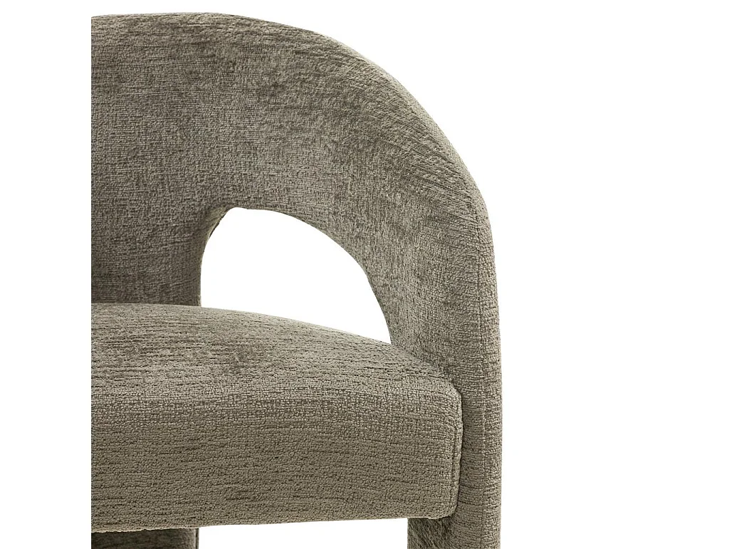 Chaise rembourrée 62x56x77 cm verte Joel