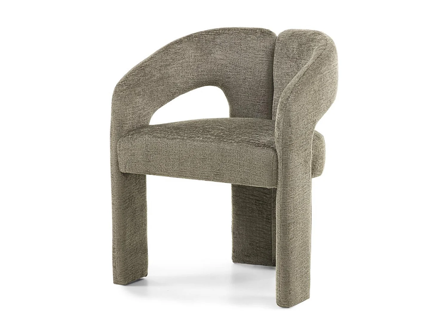 Chaise rembourrée 62x56x77 cm verte Joel