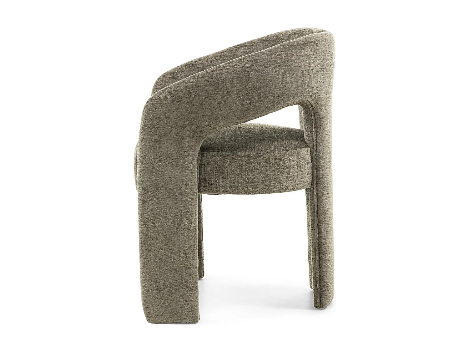 Chaise rembourrée 62x56x77 cm verte Joel