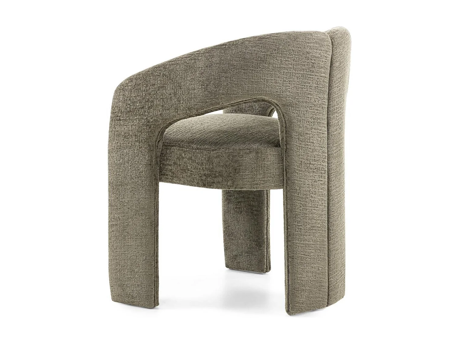 Chaise rembourrée 62x56x77 cm verte Joel