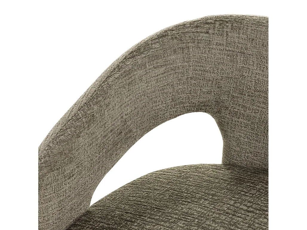 Chaise rembourrée 62x56x77 cm verte Joel