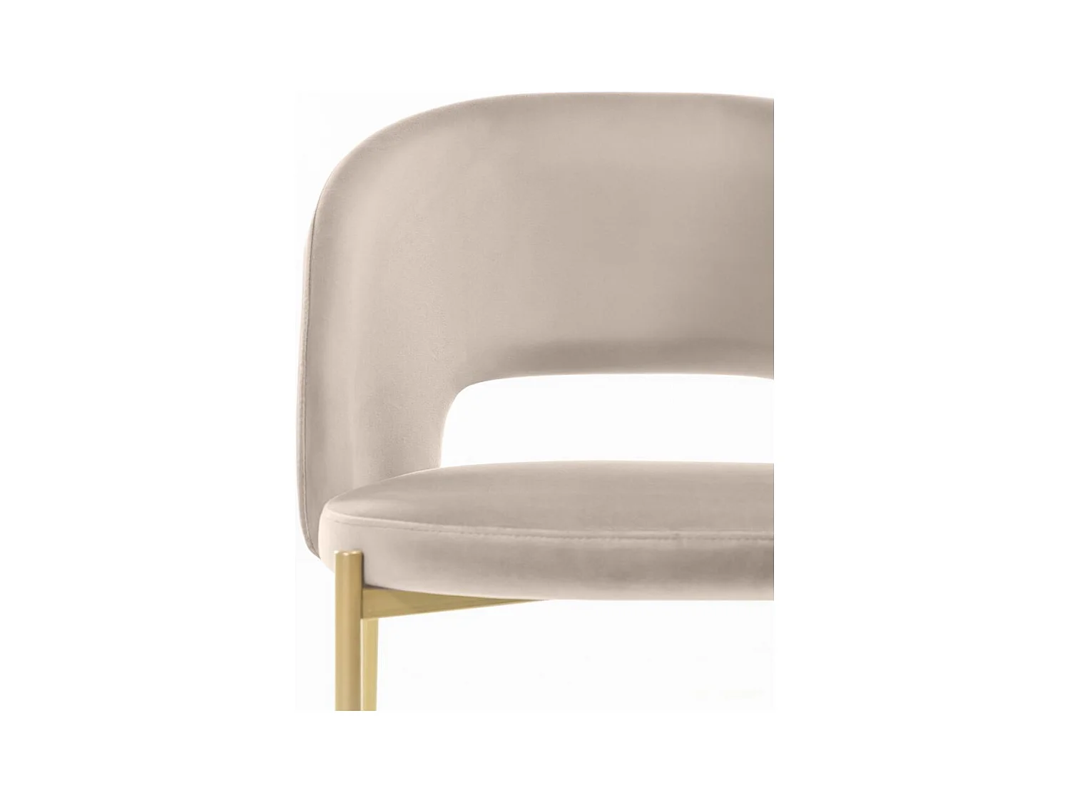 Stoel 77x50x53 cm beige Mores