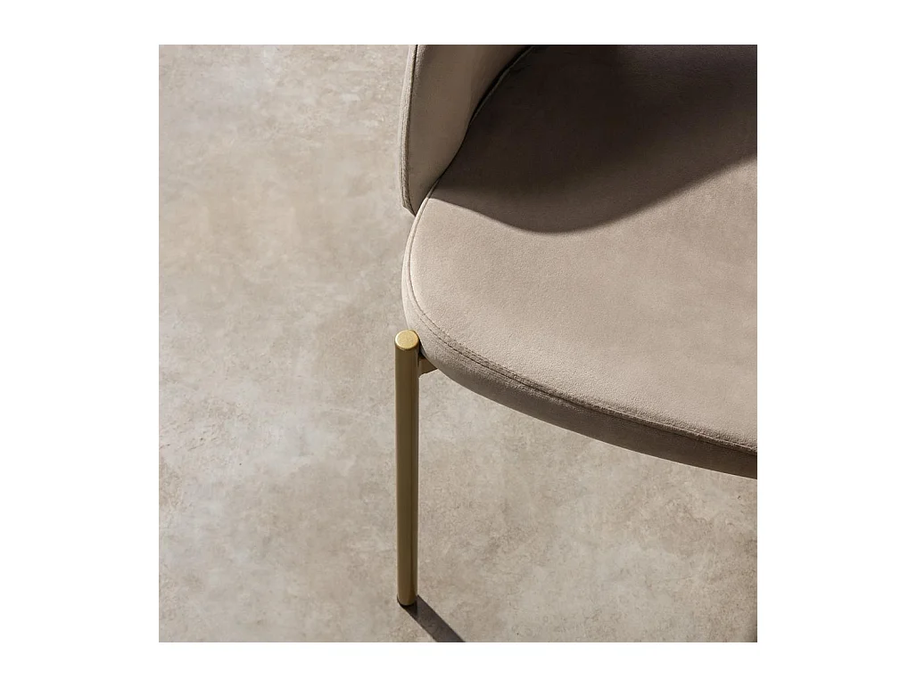 Stoel 77x50x53 cm beige Mores