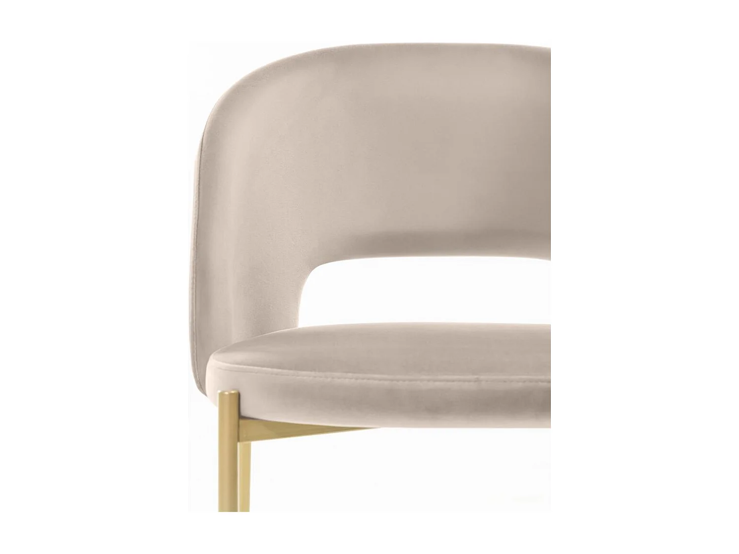 Stoel 77x50x53 cm beige Mores