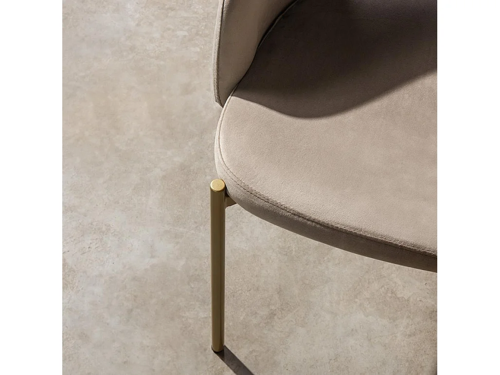 Stoel 77x50x53 cm beige Mores