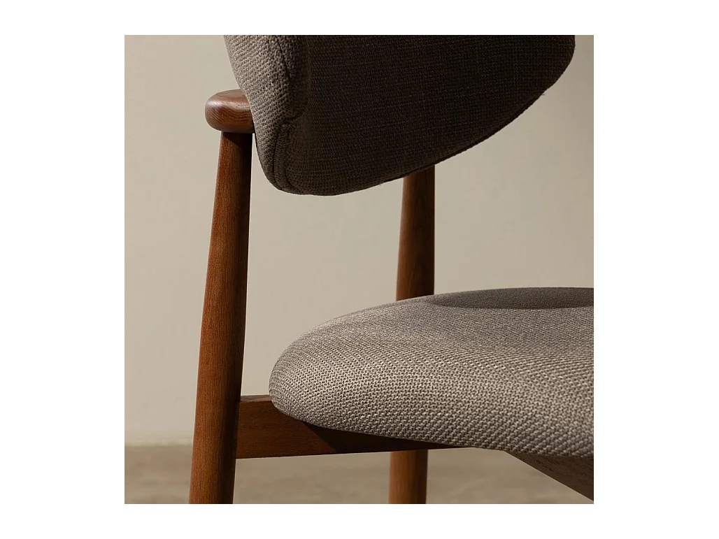 Polsterstuhl 48,5x50,5x80 cm Dunkelgrau Mia