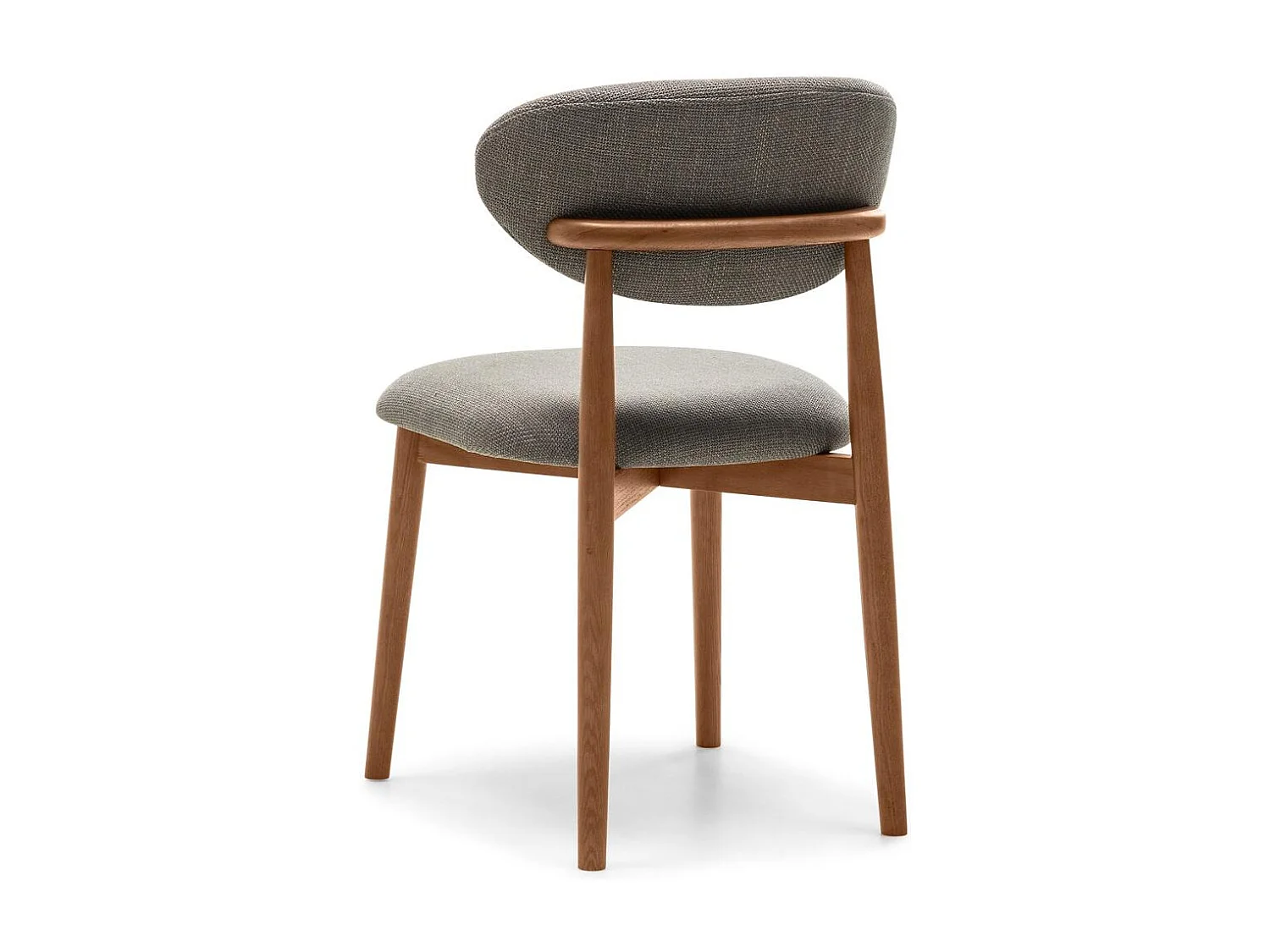 Fauteuil rembourré 48,5x50,5x80 cm Gris foncé Mia