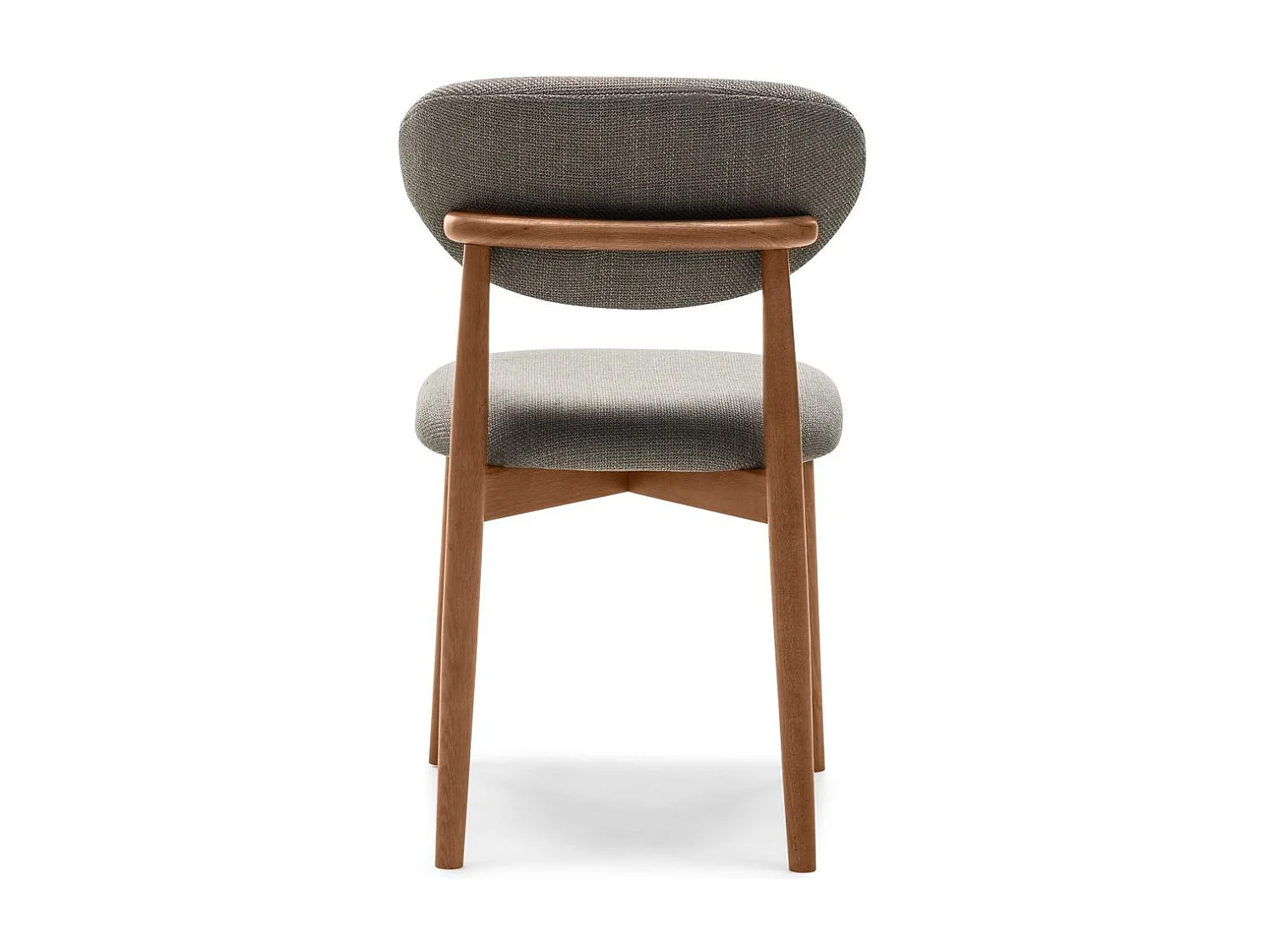 Fauteuil rembourré 48,5x50,5x80 cm Gris foncé Mia