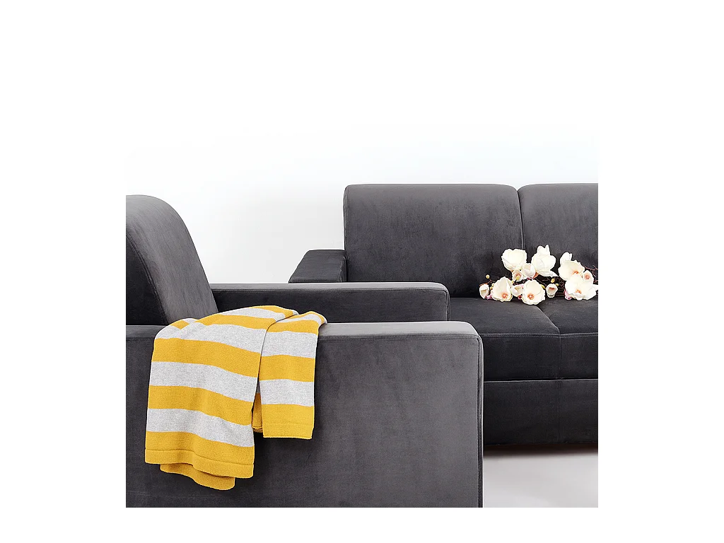 Canapé-lit 95x232x82 cm Lilas Gris stable