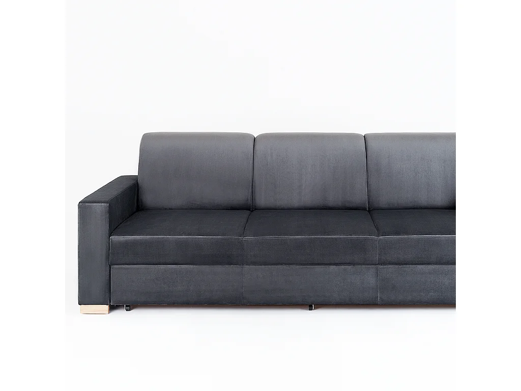 Canapé-lit 95x232x82 cm Lilas Gris stable