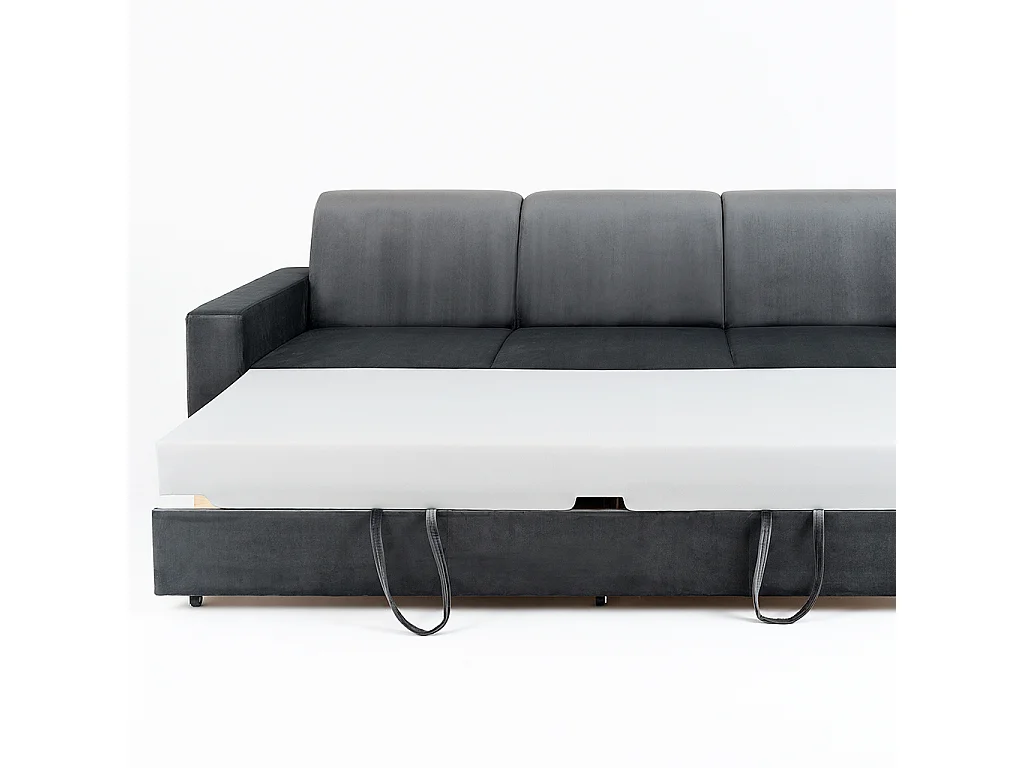 Canapé-lit 95x232x82 cm Lilas Gris stable