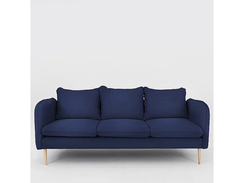 Canapé 89x205x90 cm Bois posh encre