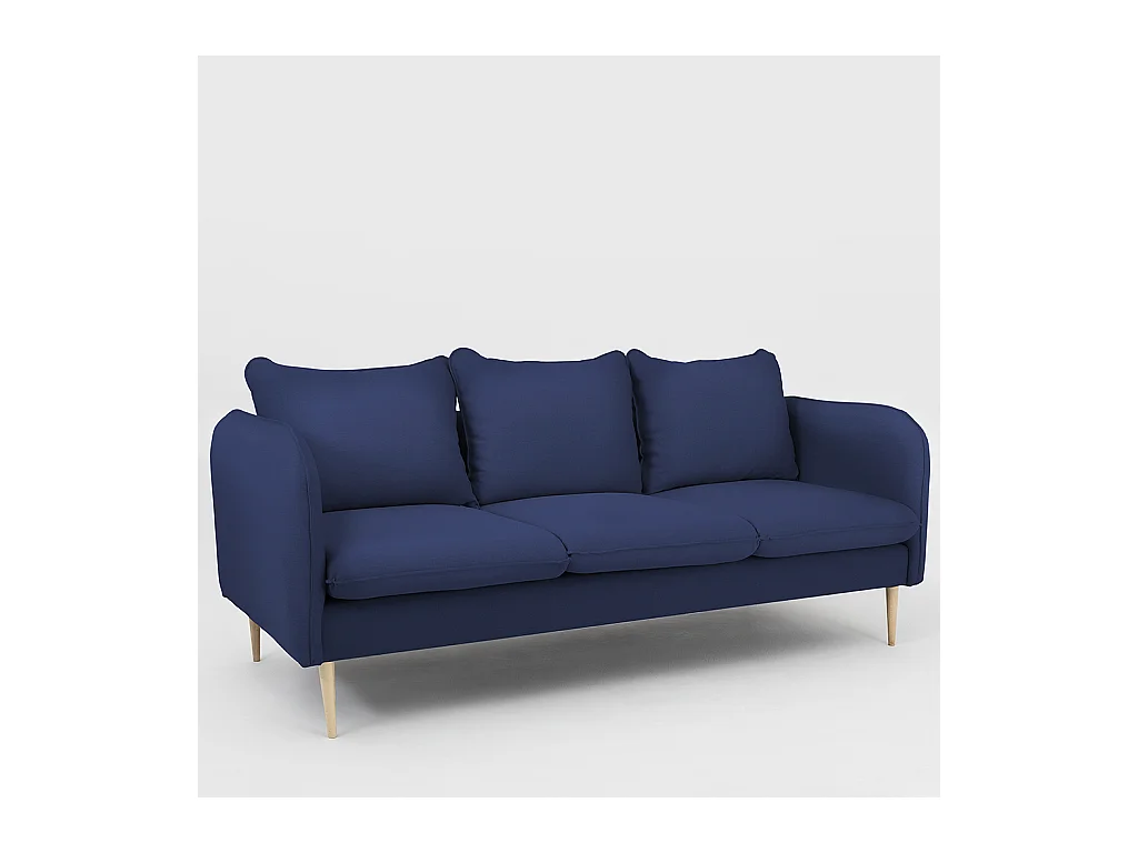 Canapé 89x205x90 cm Bois posh encre