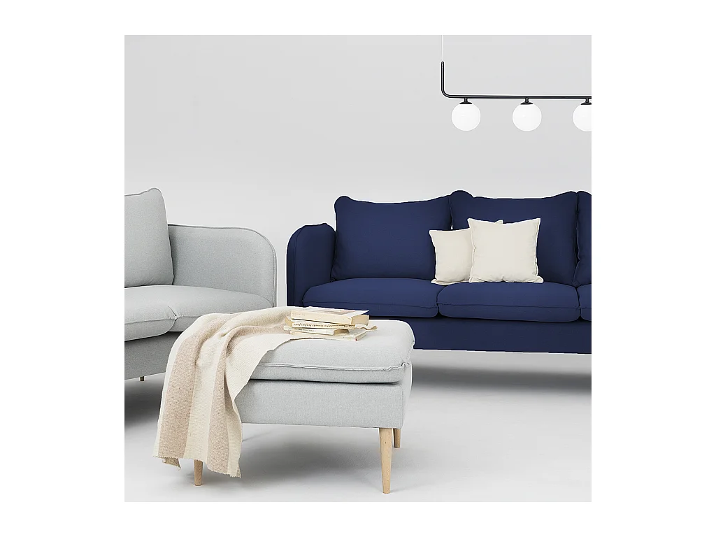 Canapé 89x205x90 cm Bois posh encre