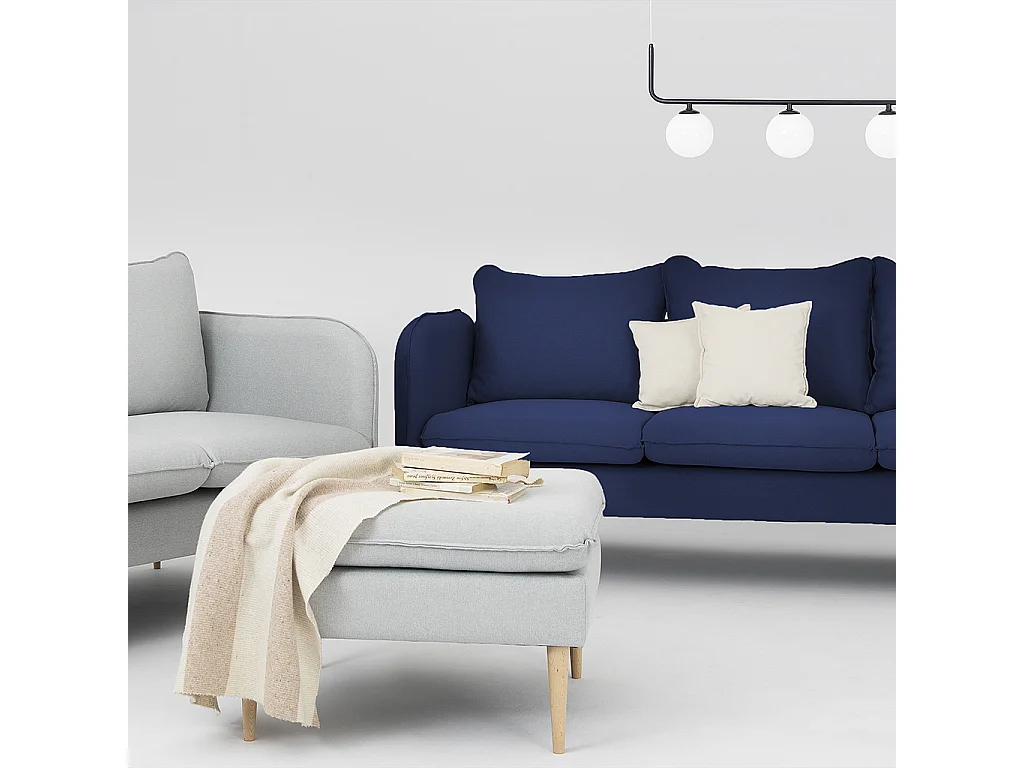 Canapé 89x205x90 cm Bois posh encre