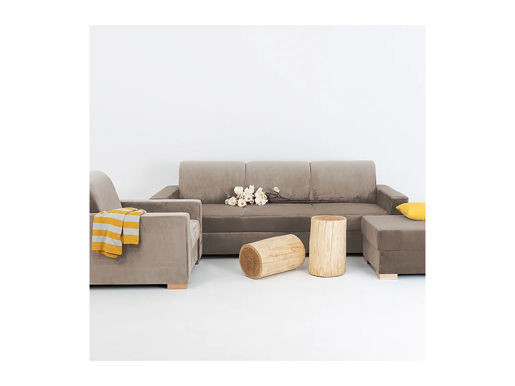 Divano Letto 0,95x2,32x0,82 m beige stabile