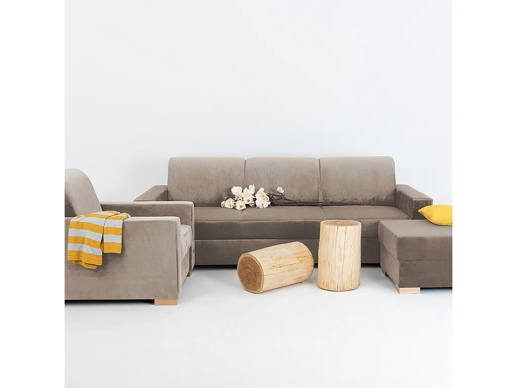 Canapé-lit 0,95x2,32x0,82 m beige stable