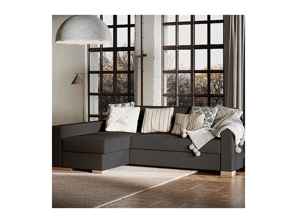 Sofá-cama 95x232x82 cm Cinza Estável