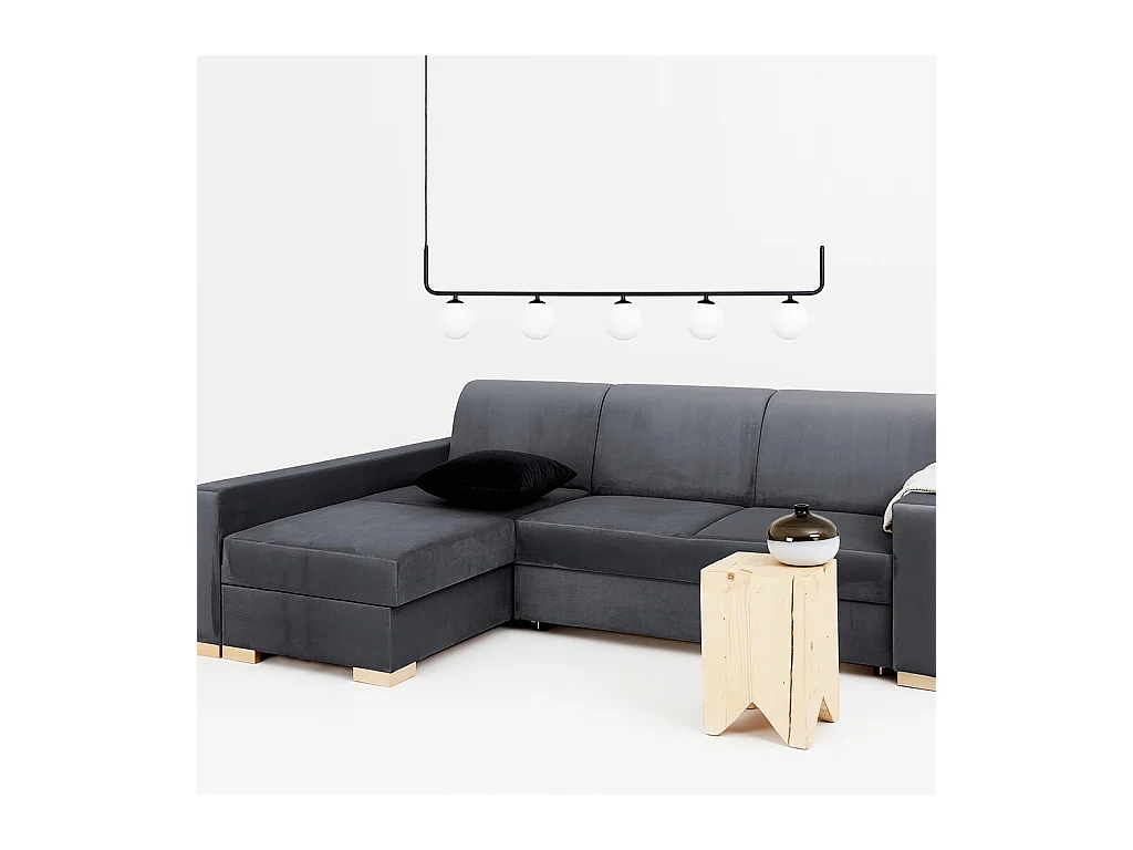 Sofá-cama 95x232x82 cm Cinza Estável