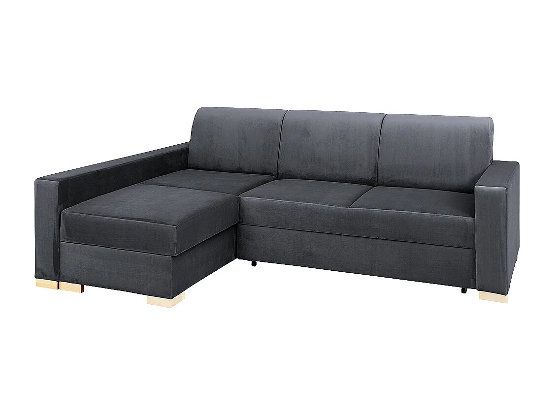 Slaapbank 95x232x82 cm Grijs Stevig