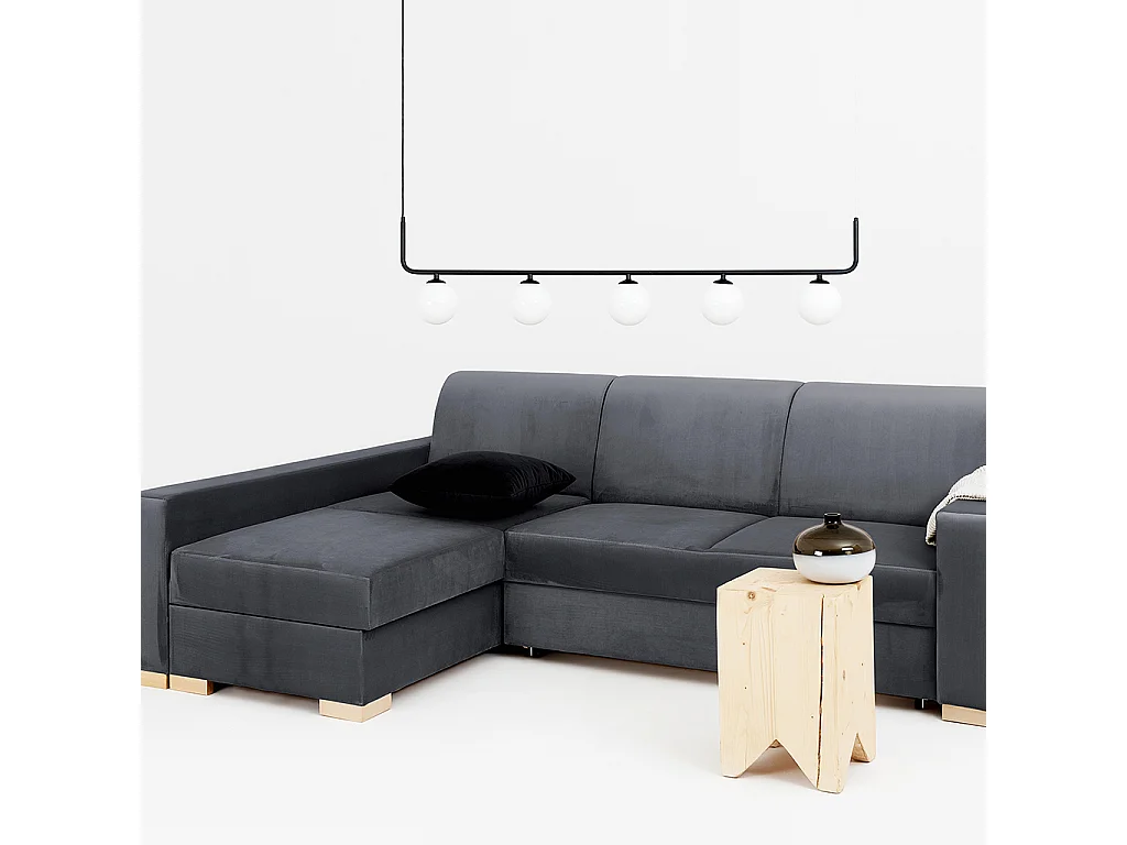 Slaapbank 95x232x82 cm Grijs Stevig