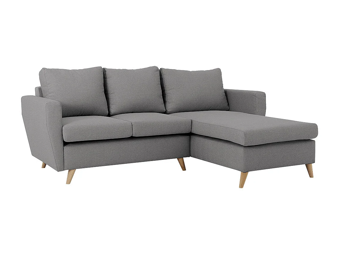 Ecksofa 90x189x86 cm Stahl Lover R