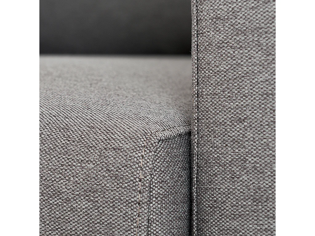 Ecksofa 90x189x86 cm Stahl Lover R