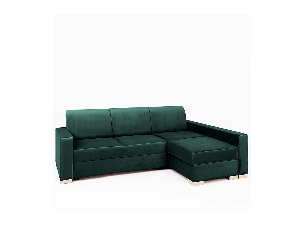 Canapé d'angle convertible 95x232x82 cm avocat Stable R