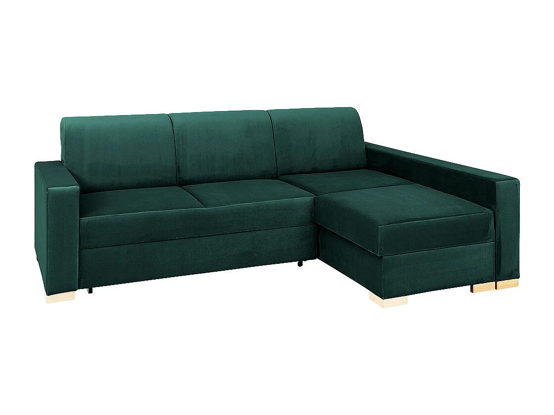 Canapé d'angle convertible 95x232x82 cm avocat Stable R