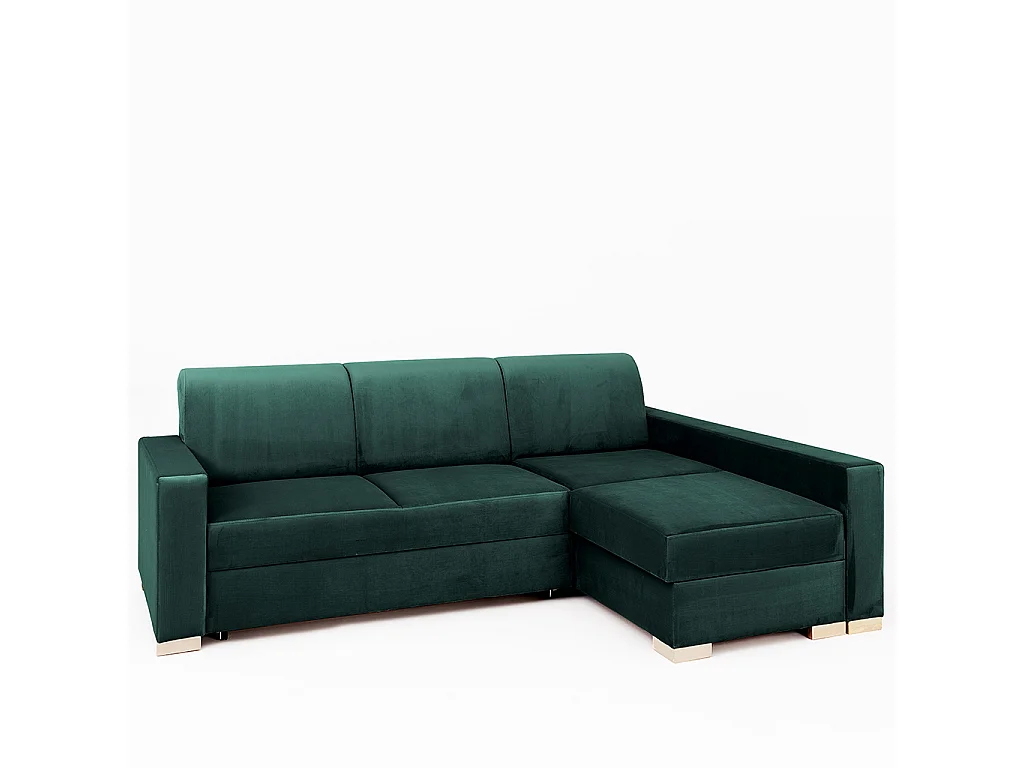 Canapé d'angle convertible 95x232x82 cm avocat Stable R