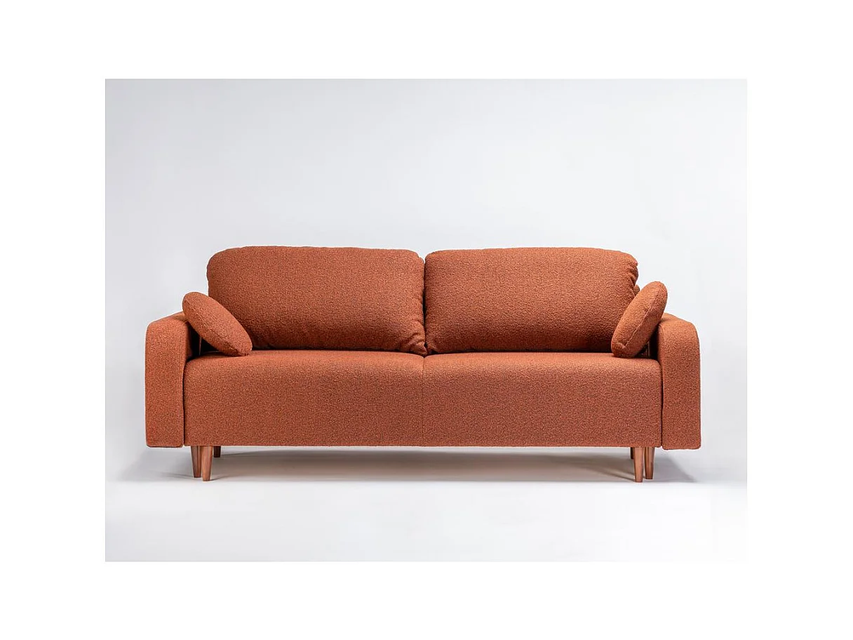 Canapé-lit 1x2,3x0,77 m brun Trango