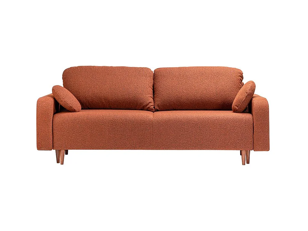 Canapé-lit 1x2,3x0,77 m brun Trango