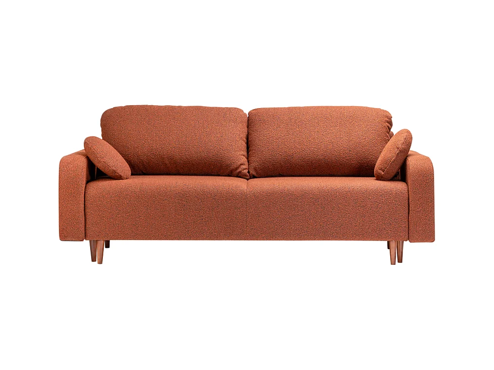 Canapé-lit 1x2,3x0,77 m brun Trango