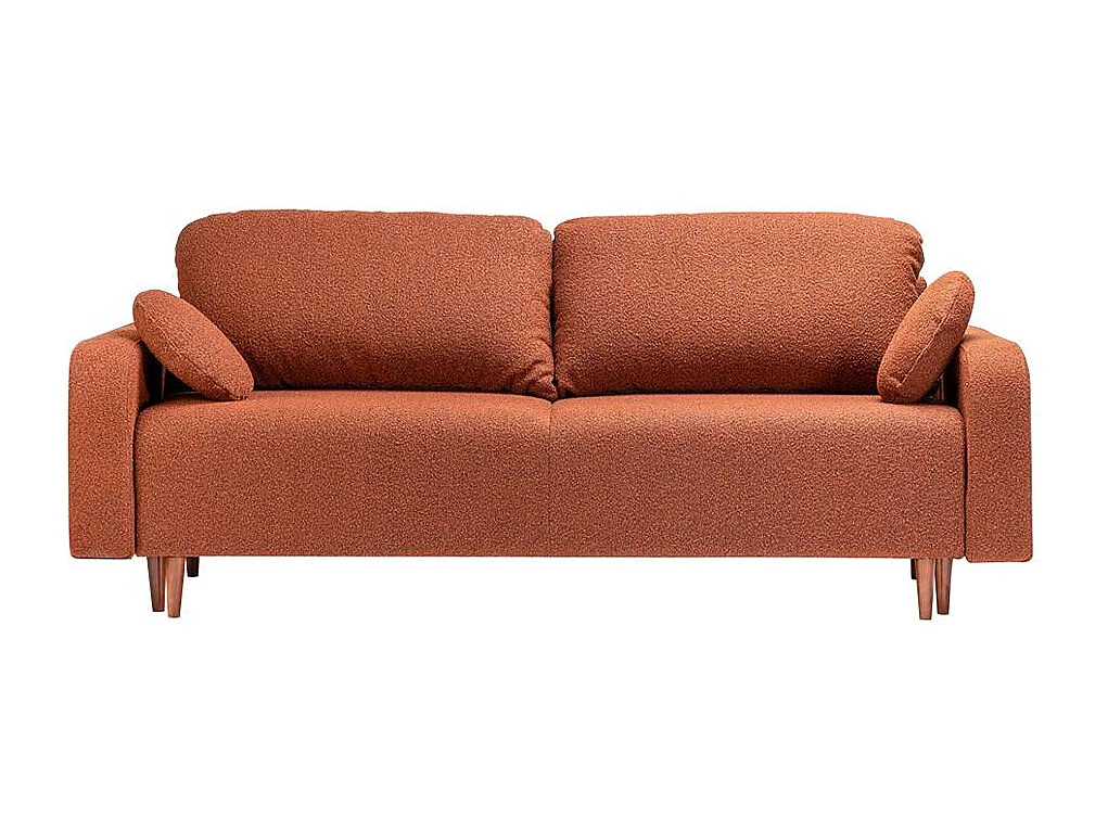 Canapé-lit 1x2,3x0,77 m brun Trango