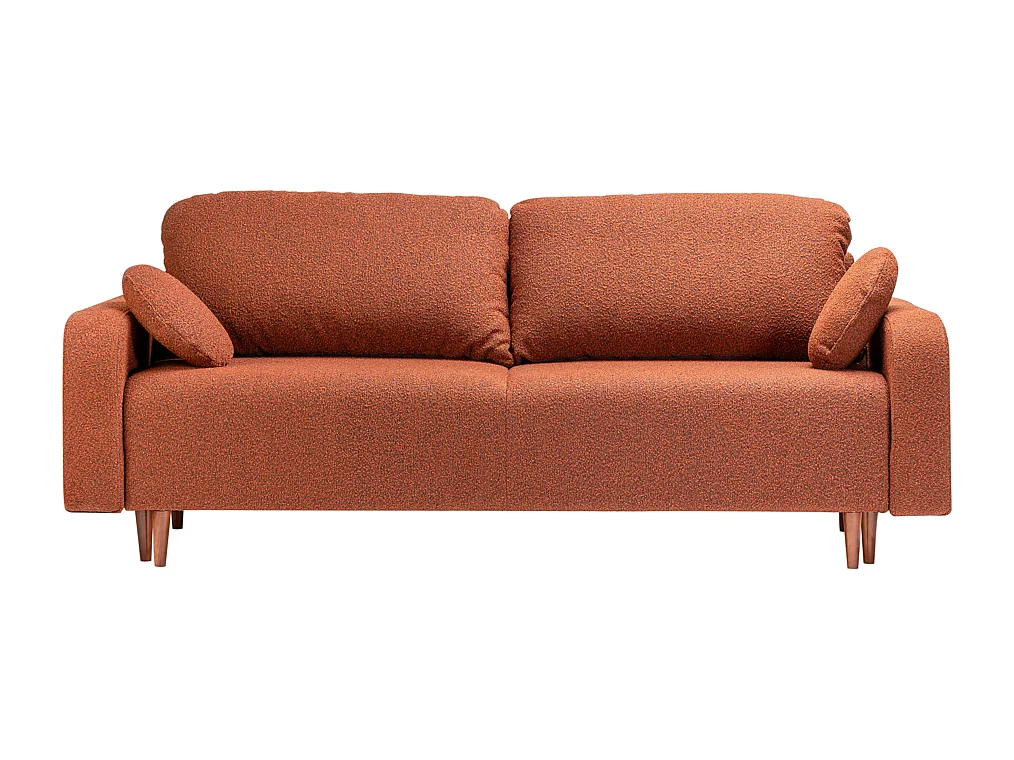 Canapé-lit 1x2,3x0,77 m brun Trango