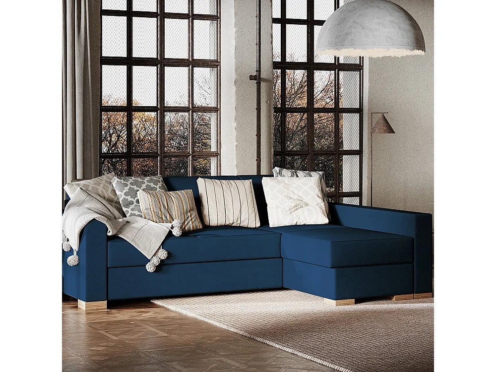 Canapé d'angle convertible 0,95x2,32x0,82 m aronia stable r