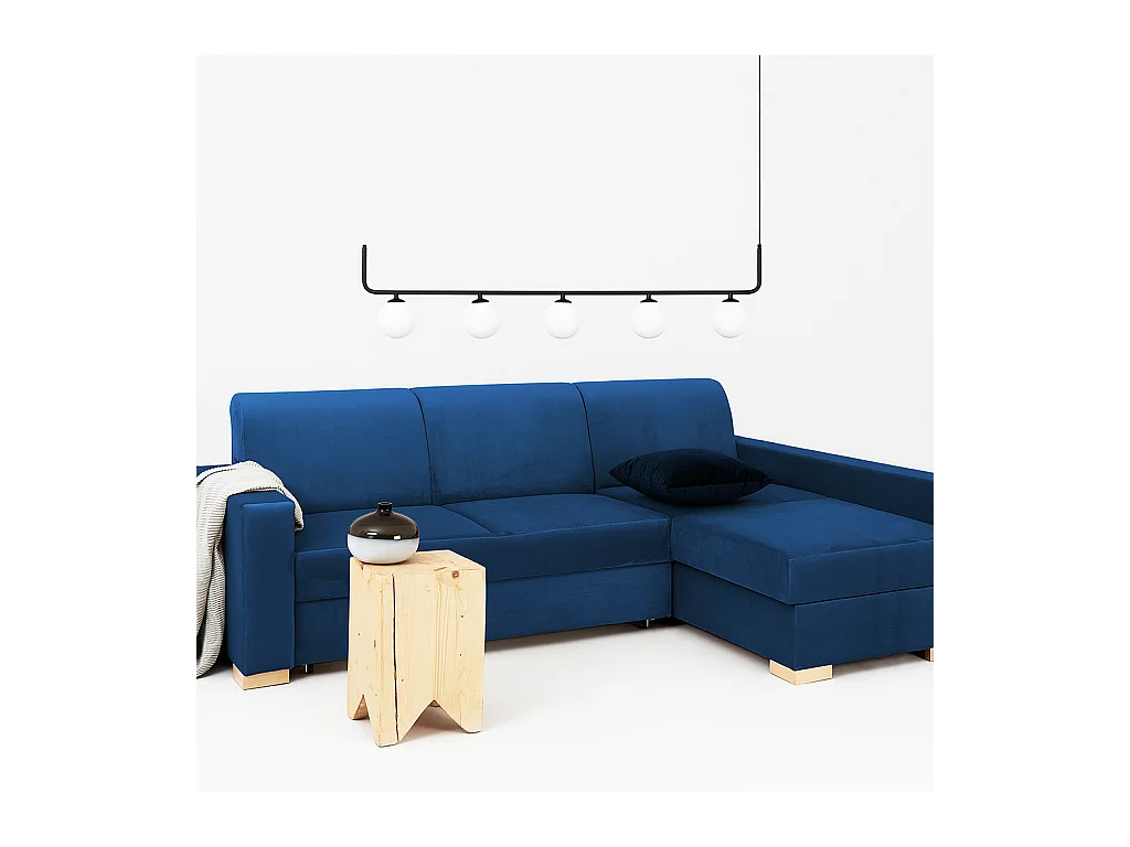 Canapé d'angle convertible 0,95x2,32x0,82 m aronia stable r