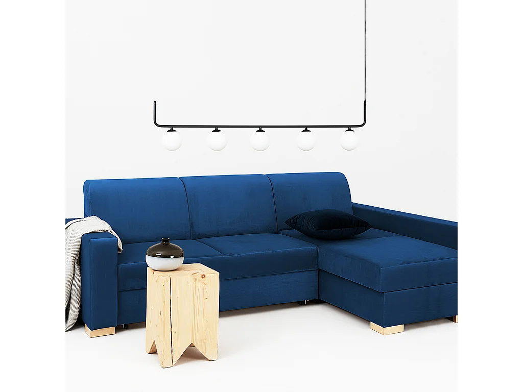 Canapé d'angle convertible 0,95x2,32x0,82 m aronia stable r