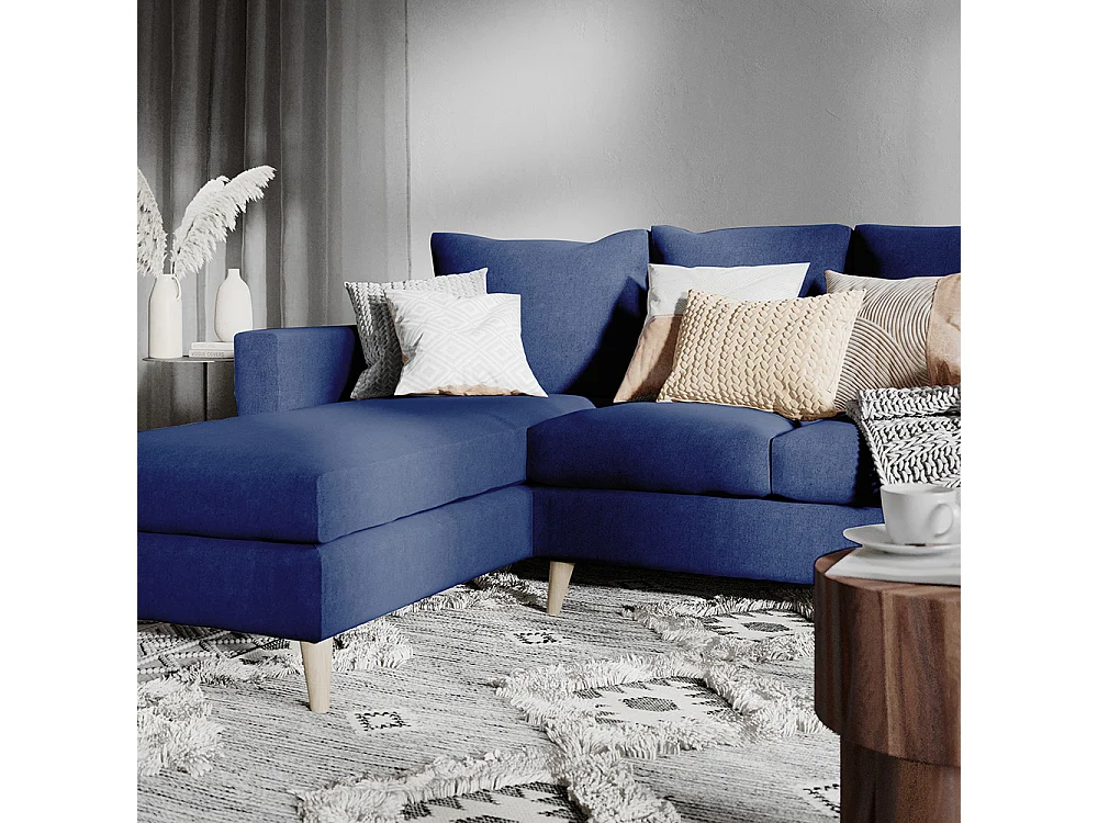 Canapé d'angle 90x189x86 cm Amoureux d'encre L