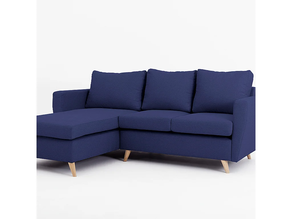 Canapé d'angle 90x189x86 cm Amoureux d'encre L