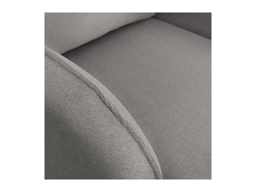 Sofá de canto 89x210x90 cm preto Posh P