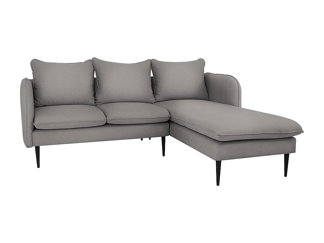 Ecksofa 89x210x90 cm schwarz Posh P
