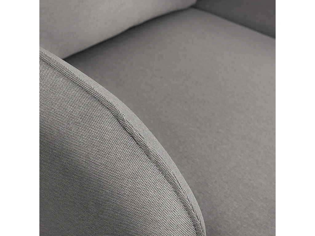 Ecksofa 89x210x90 cm schwarz Posh P