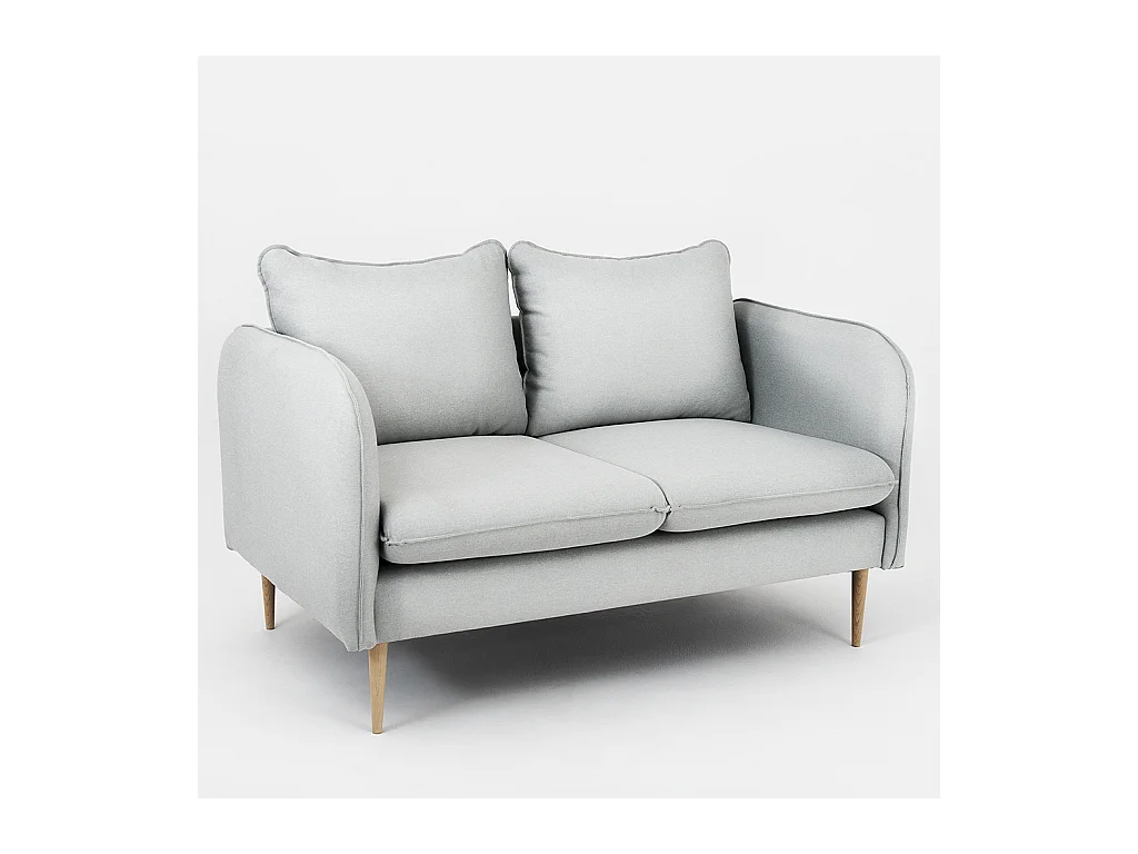 Canapé 89x145x90 cm Gris POSH WOOD