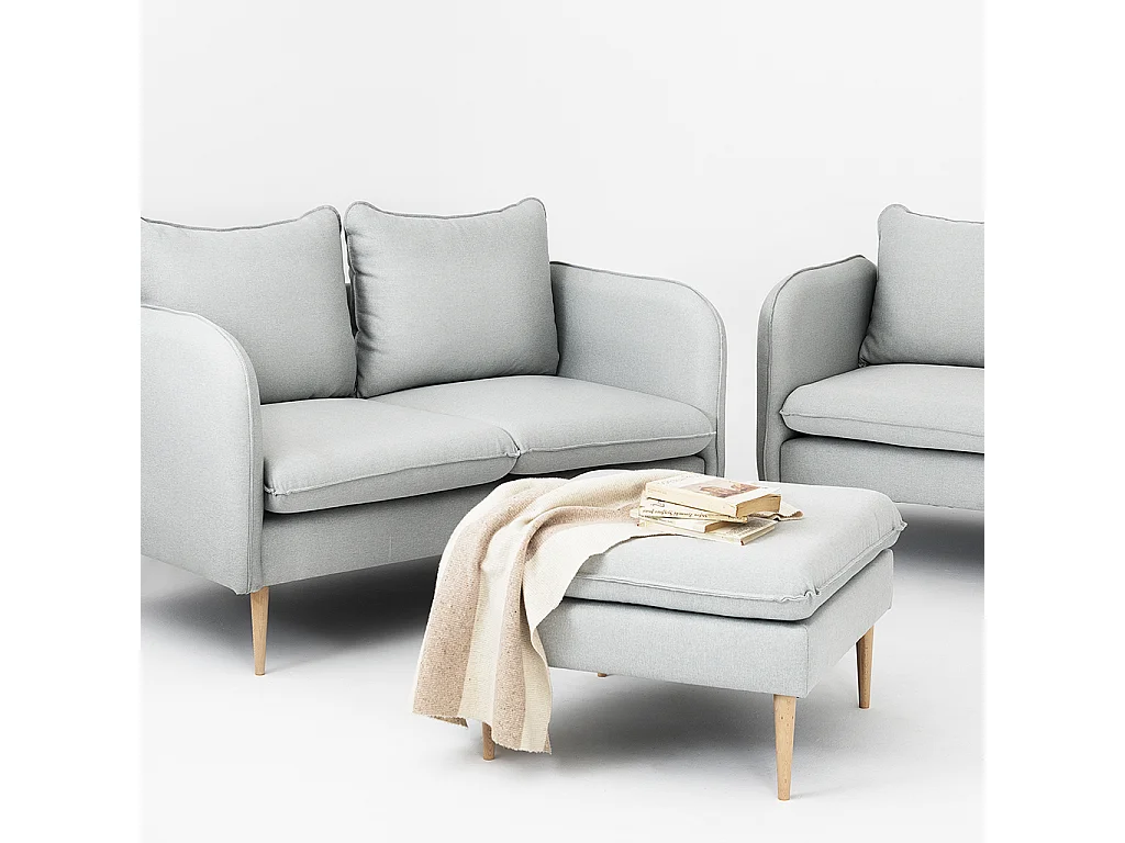 Canapé 89x145x90 cm Gris POSH WOOD