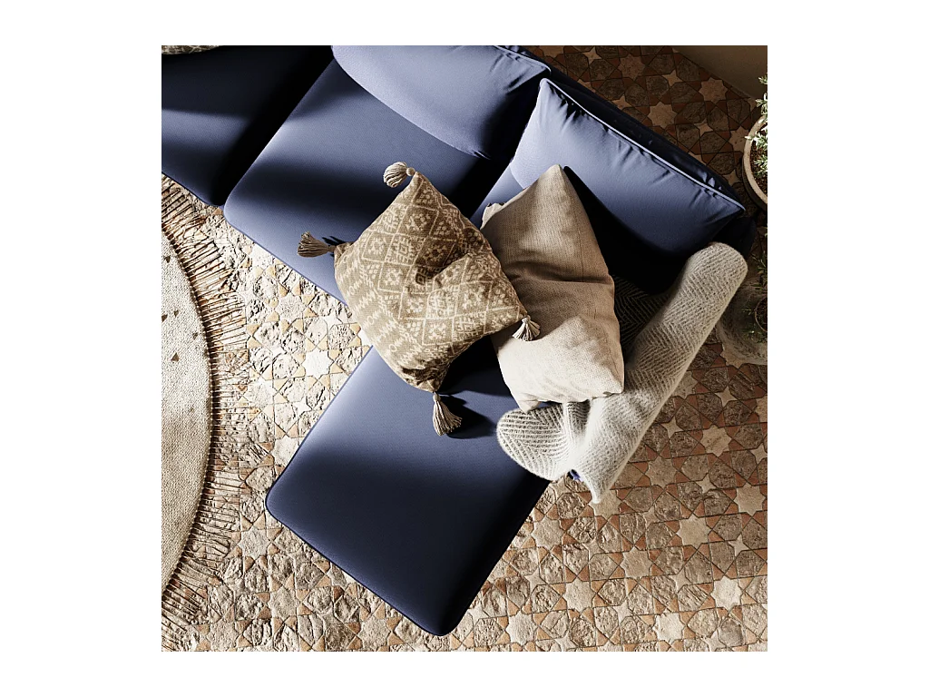 Canapé d'angle 0,89x2,1x0,9 m noir élégant p