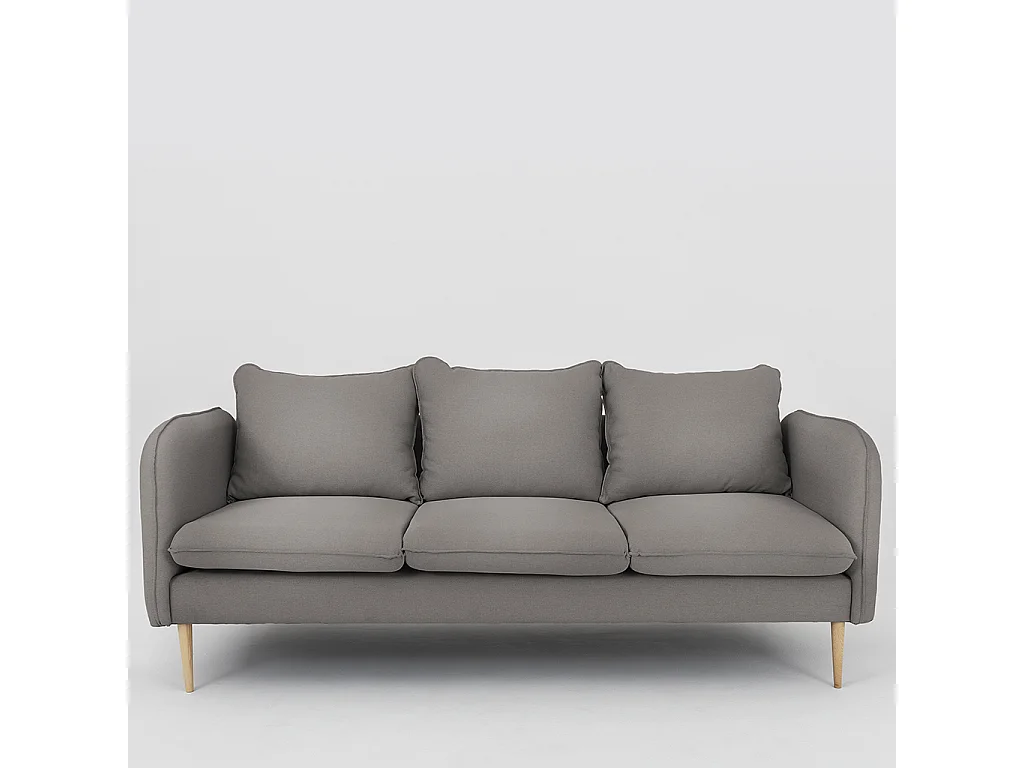 Canapé 89x205x90 cm Acier Bois Posh