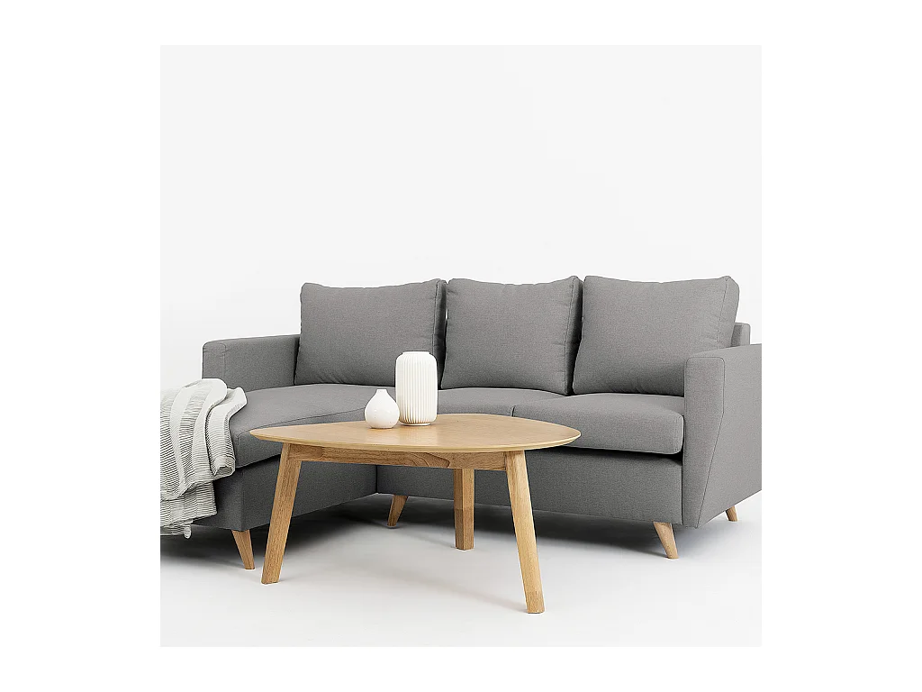 Canapé d'angle 90x189x86 cm acier Lover L